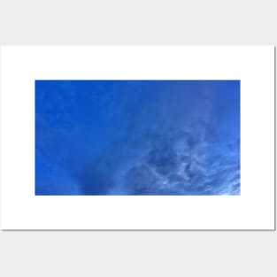 More Speckled Dark Blue Grainy Clouds - Cloudy Day Posters and Art